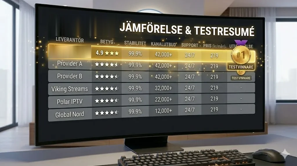 IPTV Bäst i Test 2026 — Oberoende Granskning & Betyg