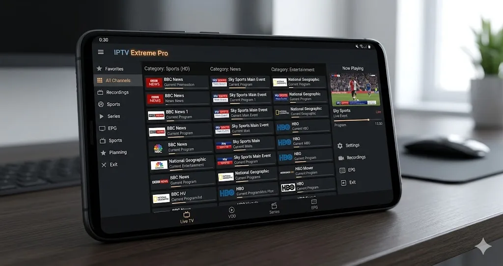 IPTV Extreme — Kraftfull Spelare med Inspelning