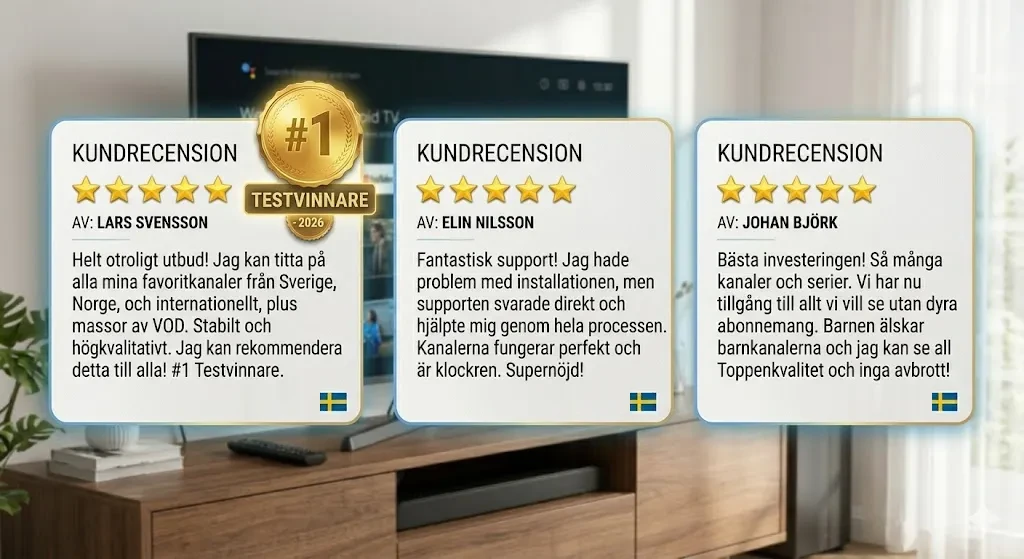 IPTV Recensioner 2026 — Verifierade Kundomdömen