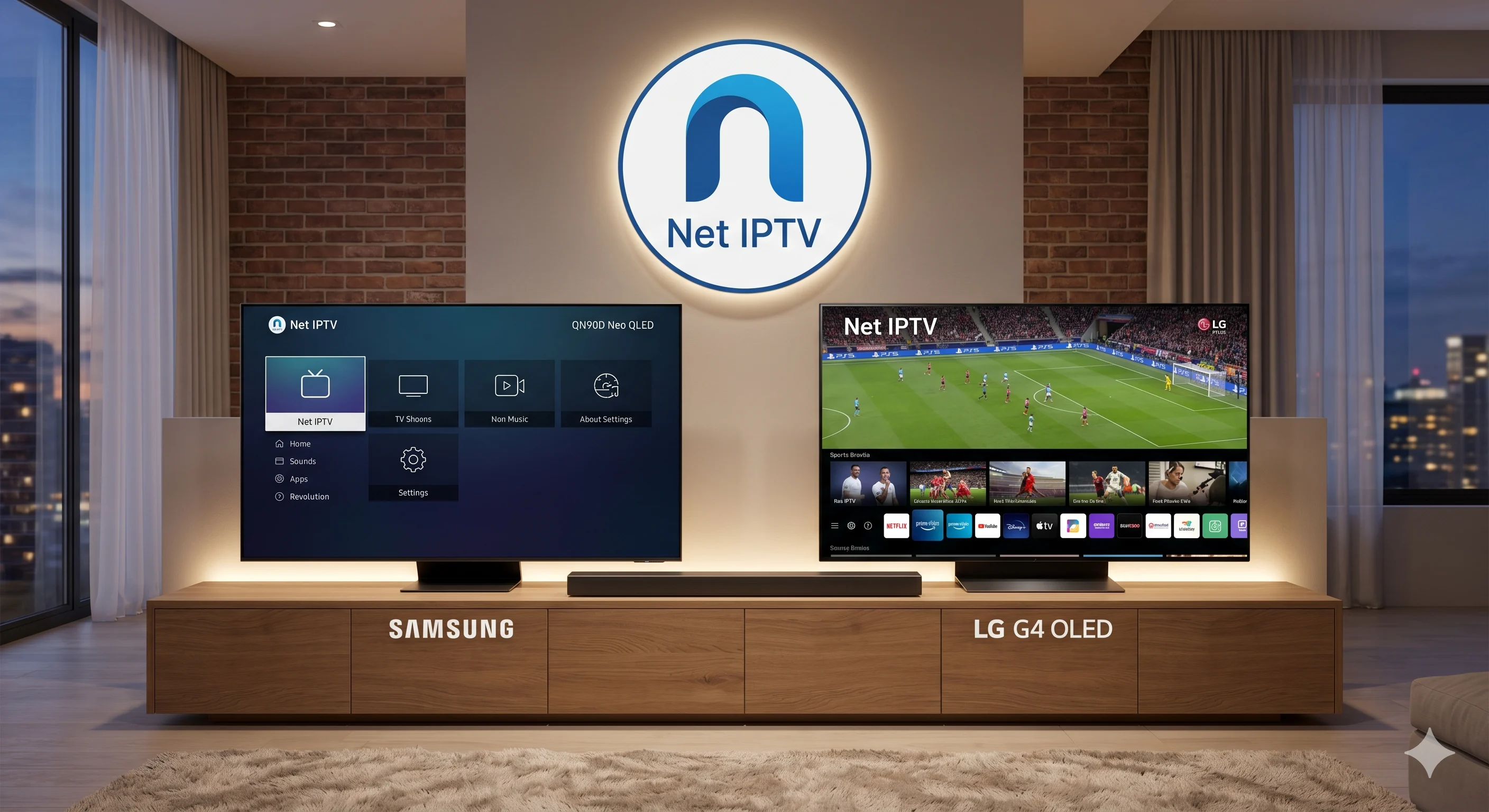 Net IPTV — Snabb & Enkel Spelare för Smart TV
