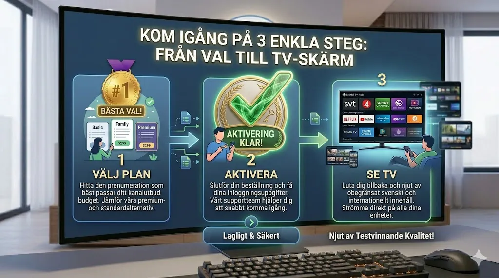 Skaffa IPTV i Sverige — Så Kommer du Igång Snabbt